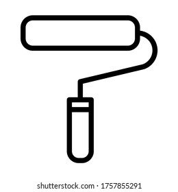 Roller brush vector - worker tool icons