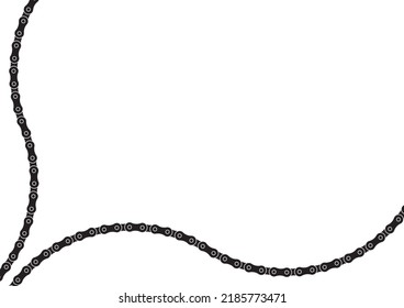 Roller chain background illustration material