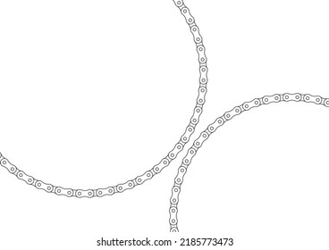 Roller chain background illustration material