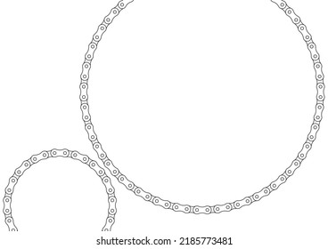 Roller chain background illustration material