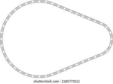 Roller chain background illustration material