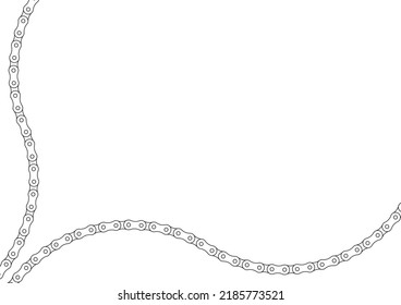 Roller chain background illustration material