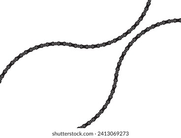 Roller chain background illustration material