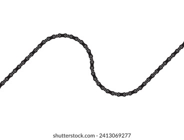 Roller chain background illustration material