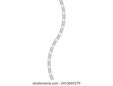 Roller chain background illustration material