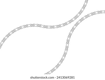 Roller chain background illustration material