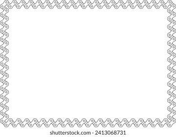 Roller chain frame illustration material