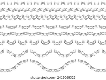 Roller chain illustration material collection