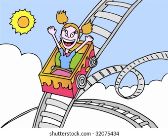 roller coaster girl