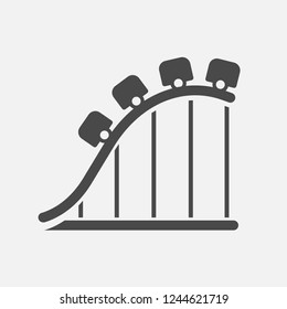 Roller coaster icon