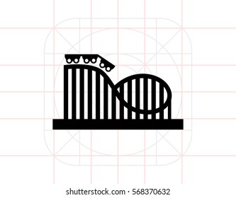 Roller coaster icon