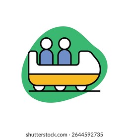 Roller Coaster Icon vector stock illustration