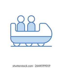 Roller Coaster Icon vector stock illustration