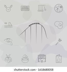 Roller coaster icon. Web icons universal set for web and mobile