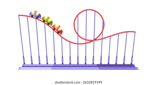 Roller coaster ride amusement park