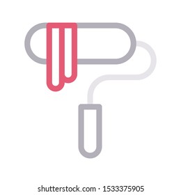 roller color line vector icon
