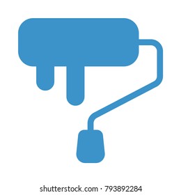 roller color and paint icon
