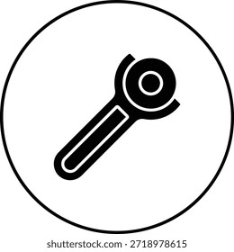 Ícone do vetor de Cortador de Rolos. Pode ser usado para impressão, aplicativos móveis e da Web.
