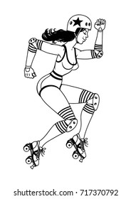 Roller derby girl.