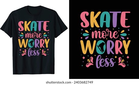 Roller derby Ice Skating T-shirt Design, Ice winter sports skates T-shirt design