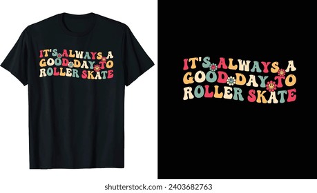 Roller derby Ice Skating T-shirt Design, Ice winter sports skates T-shirt design