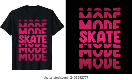 Roller derby Ice Skating T-shirt Design, Ice winter sports skates T-shirt design