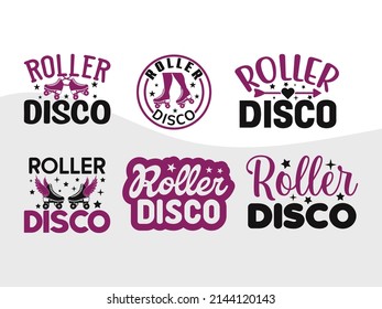 Roller Disco Printable Vector Illustration