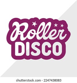Roller Disco SVG Printable Vector Illustration