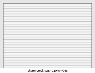 Roller garage door. Vector illustration