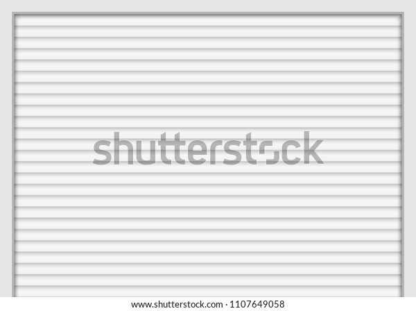 Roller Garage Door Vector Illustration Stock Image