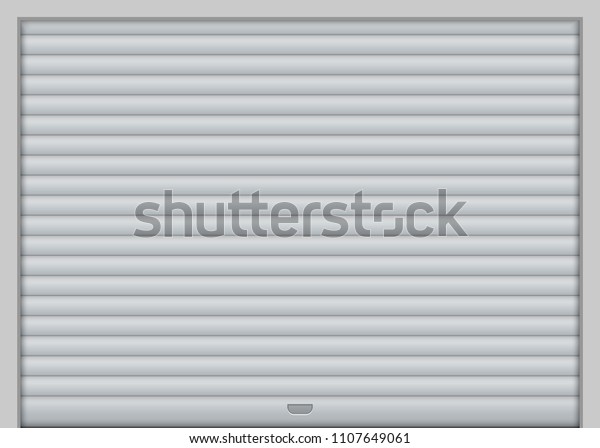 Roller Garage Door Vector Illustration Stock Vector Royalty