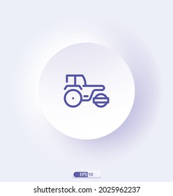 roller icon. Building, construction and home repair tools icons. Include of Roller Brush, Trowel, Shovel, and Window. Vector illustration