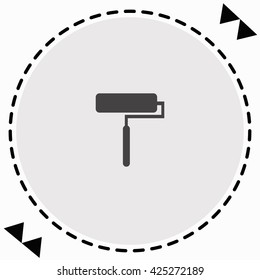 Roller icon Flat Design. Isolated Illustration.
