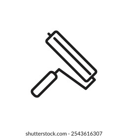 Rollensymbol flache Liniengrafik