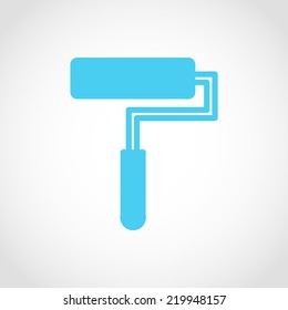 Roller Icon Isolated on White Background