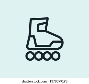 Roller icon line isolated on clean background. Roller icon concept drawing icon line in modern style. Vector illustration for your web mobile logo app UI design.