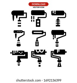 roller icon or logo isolated sign symbol vector illustration - Collection of high quality black style vector icons
