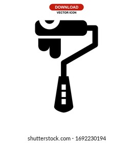 roller icon or logo isolated sign symbol vector illustration - high quality black style vector icons

