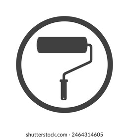 roller icon on white background.