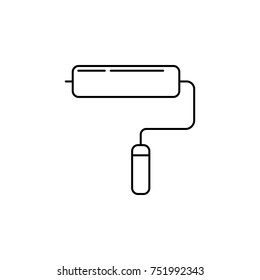 roller icon. Real estate element. Premium quality graphic design. Signs, outline symbols collection, simple thin line icon for websites, web design, mobile app, info graphics on white background