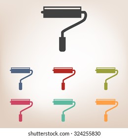 Roller icon set