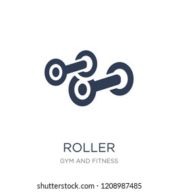 Roller icon. Trendy flat vector Roller icon on white background from Gym and fitness collection, vector illustration can be use for web and mobile, eps10