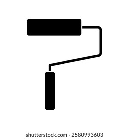 Roller icon. Vector flat black simple trendy style illustration for web and app..eps