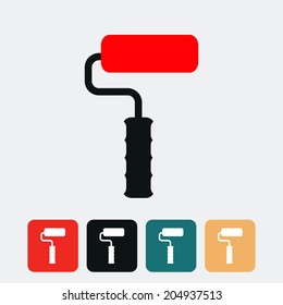 Roller icon. Vector illustration.