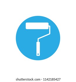 Roller icon. Vector illustration, flat design.