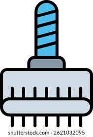 Design de ícone de vetor preenchido de linha de rolo