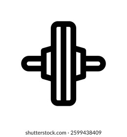 roller line icon. Clean and minimalist vector icon for websites, mobile apps, presentations, and logos. Fully scalable and customizable for any project.