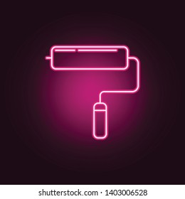 roller neon icon. Elements of Real Estate set. Simple icon for websites, web design, mobile app, info graphics