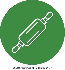 Roller Outline Circle Style Icon Design