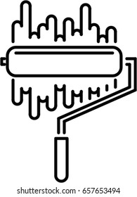 roller outline icon